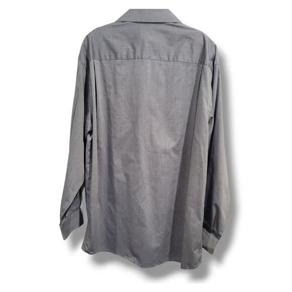 Concepts by Claiborne Men’s Gray Long Sleeve Button-Down Dress Shirt – Size 16 - Picture 2 of 8